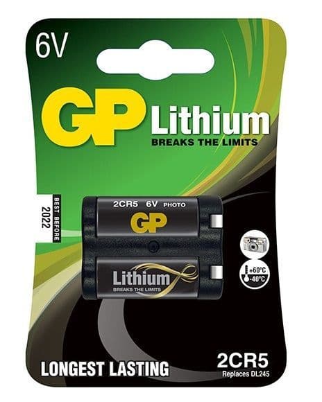 Batería Cilíndrica Litio 6V 2CR5
