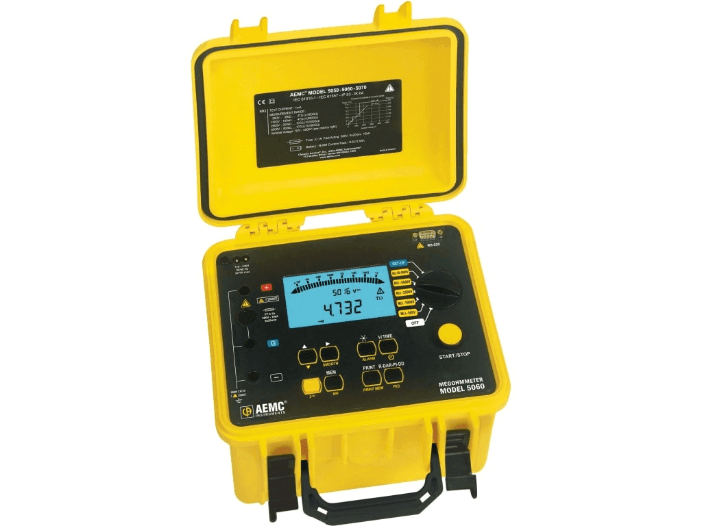Megohmetro Digital / Analógico Aemc de 5KV AEMC5060