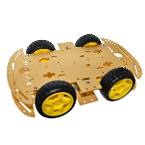 Chasis De Carro 4 Ruedas Para Robótica Educativa Compatible Con Arduino KITCAR4X4