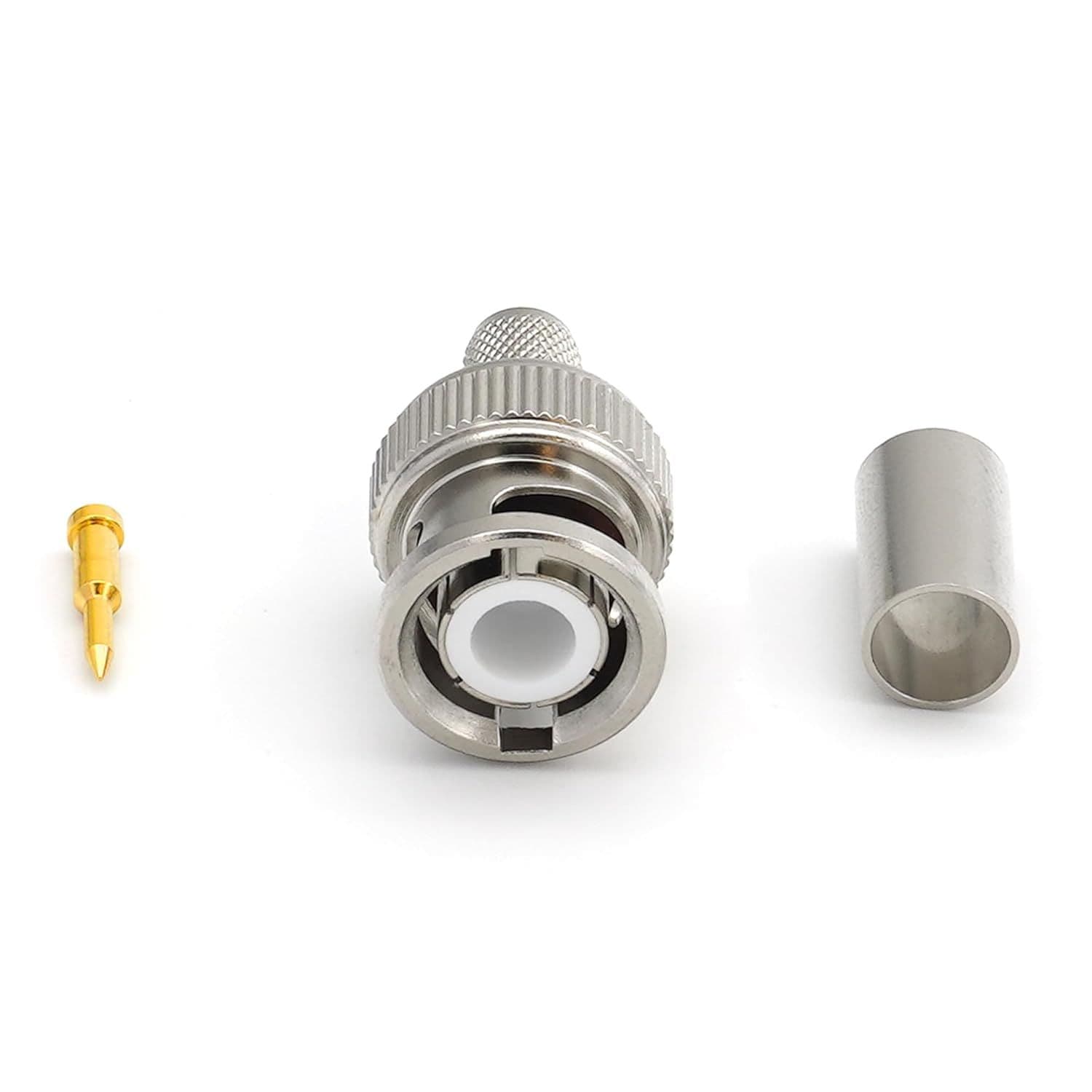 Conector Bnc Para Ponchar Macho Para Cable Rg6 Amphenol CN393A