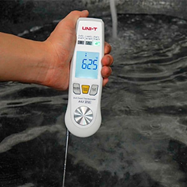 Termómetro para alimentos de contacto y Infrarrojo 2 en 1 Unit A63