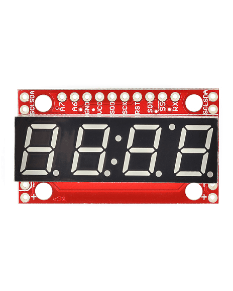 Display 7 Segmentos Rojo de 4 Dígitos COM11441