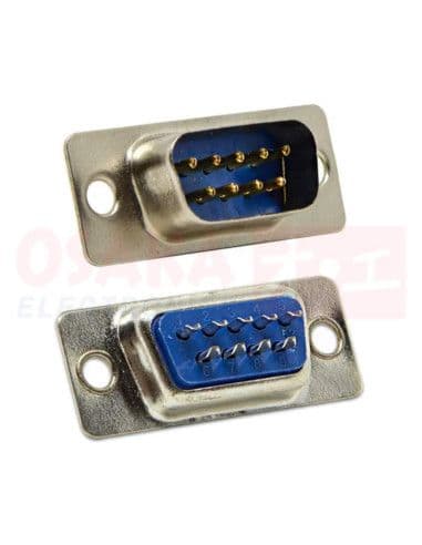 Conector RS232 9 pines macho RS9M