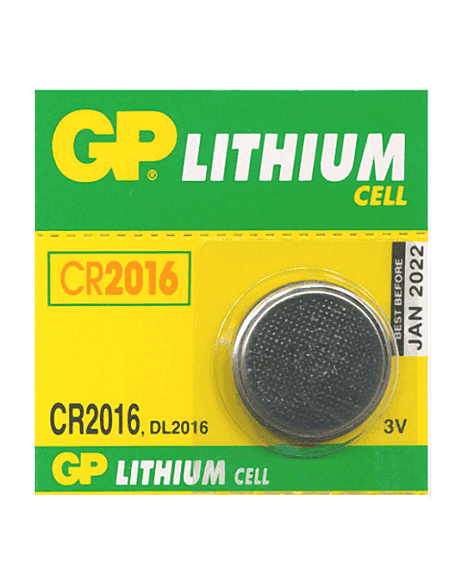 Batería De Litio Tipo Moneda 3V 90mAh De 20mm X 1.6mm CR2016