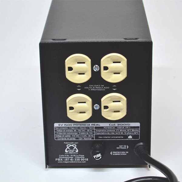 Regulador Electrónico 110Vac/1500W Magom EV1500
