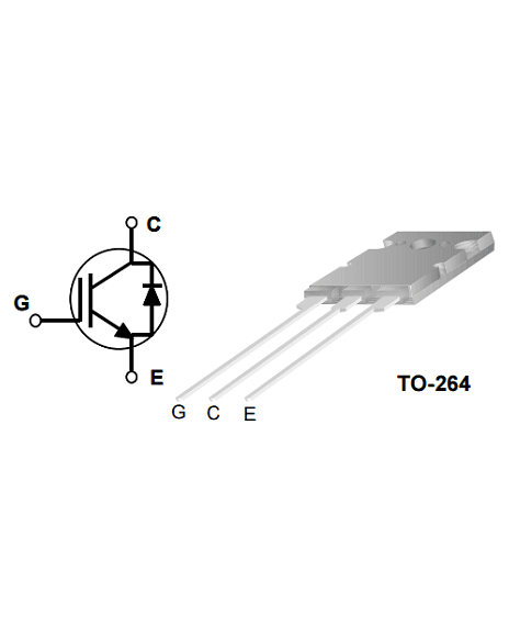 Transistor IGBT De 1000V 60A TO-264 FGL60N100