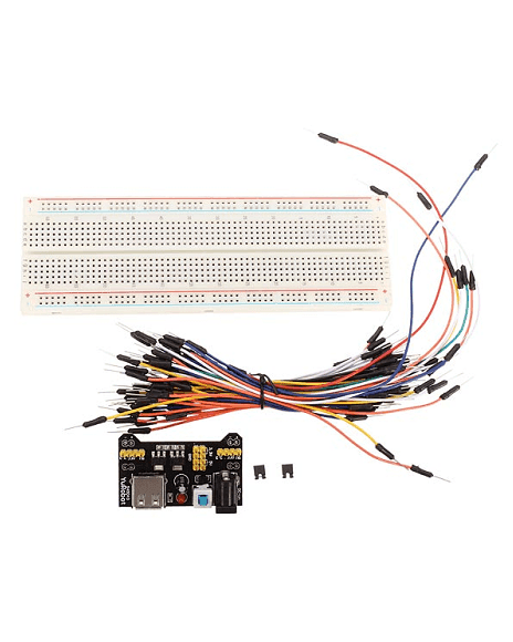 Kit De Fuente De Alimentación, Protoboard y Conectores Puente FMB102