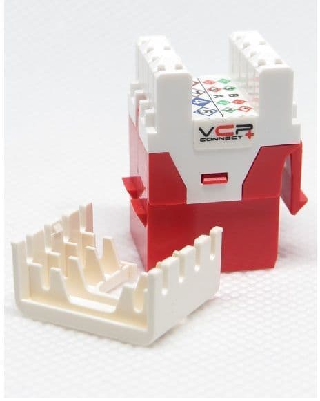 Jack Modular Cat6 Para Ethernet RJ-45 Hembra Rojo VCP JACK6VCP-R