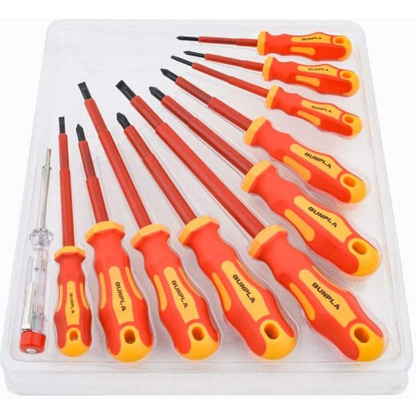 Kit De 11 Destornilladores Aislados 1KV Gunpla VDE JUEGOC