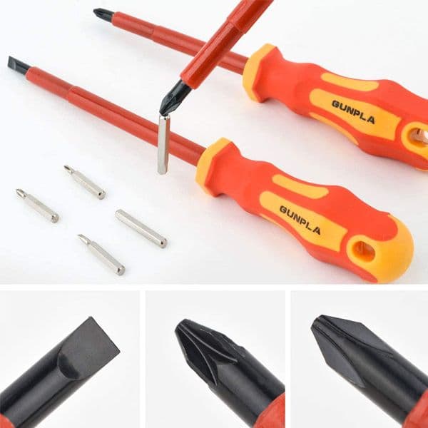 Kit De 11 Destornilladores Aislados 1KV Gunpla VDE JUEGOC