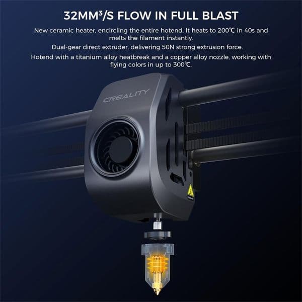 K1 Impresora 3D Velocidad de impresión 600 mm/s