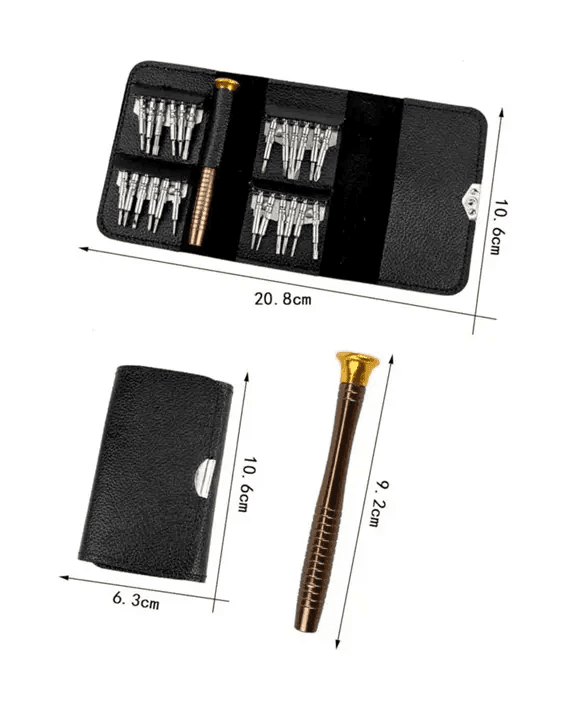 Kit De Herramientas De Precisión 25 En 1 Para Reparación Electronica KITPER25EN1