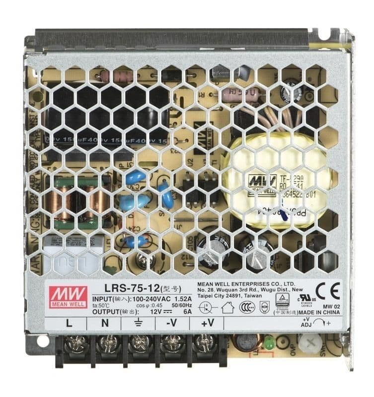 Fuente De Alimentación 12V 6A 75W LRS7512