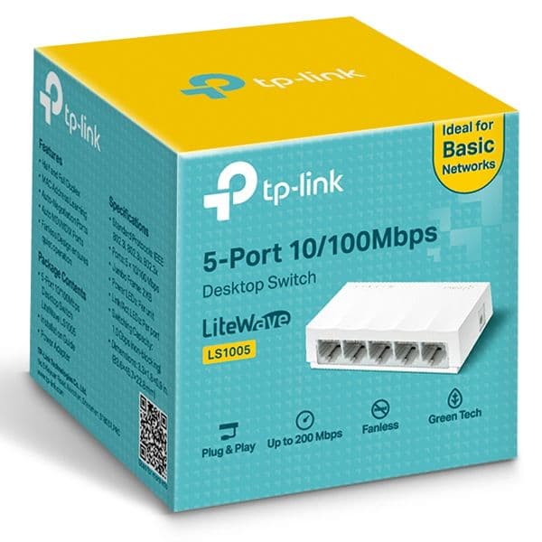 Switch De Red De 5 Puertos 10/100Mbps Tp-Link LS1005