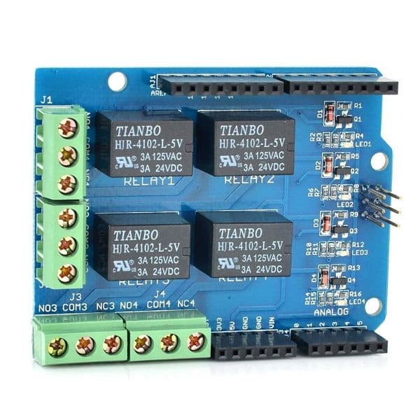 MODRL4 Shield Arduino 4 salidas por Relé