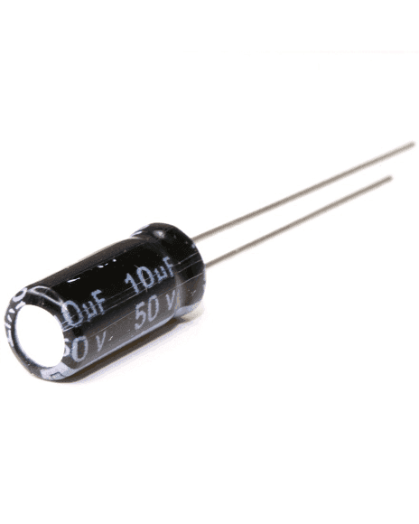 Compel | Condensador Electrolítico De 10µF 50V 10/50