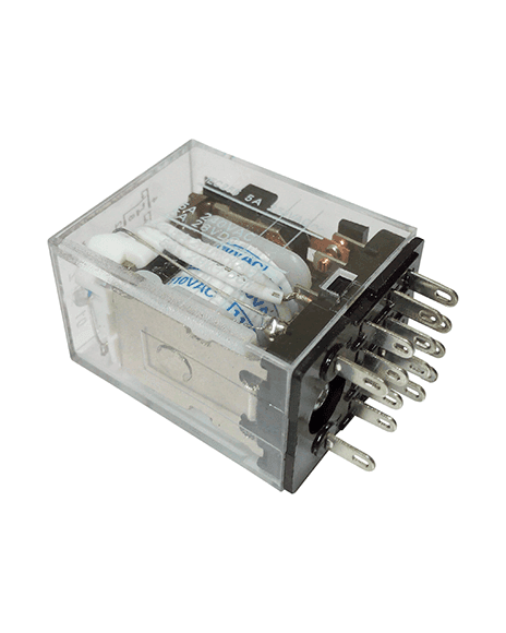 Rele De 14 Pines 4 Contactos Bobina 110Vac 5A R110AC14