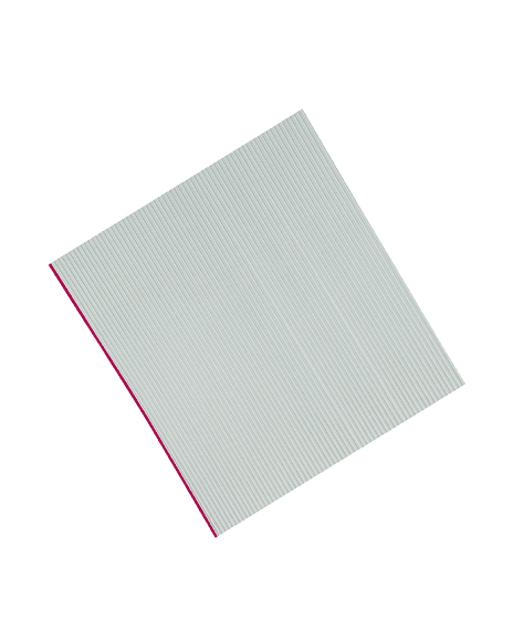 Cable Plano Ribbon Color Gris De 60 Lineas R60G