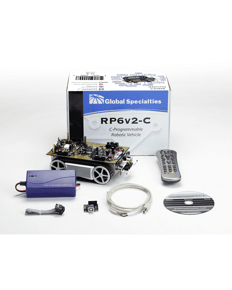 Kit De Vehículo Robótico Autónomo Programable En C RP6V2C