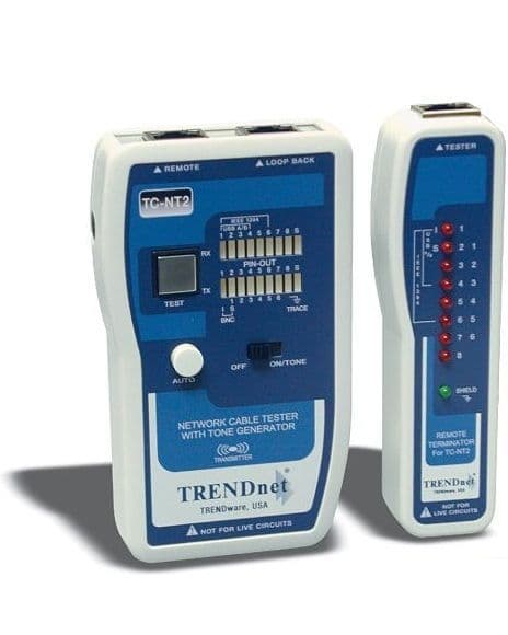 Probador De Cable Profesional Con Generador De Tono TrenDnet TC-NT2