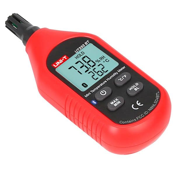 Mini medidor de humedad y temperatura con Bluetooth Unit UT333BT