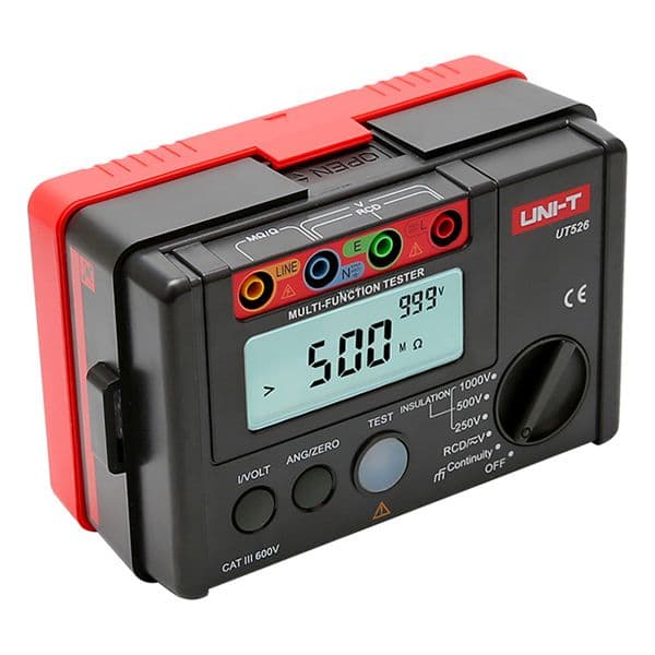 UT526 Medidor de aislamiento, RCD, continuidad y Voltaje UniT