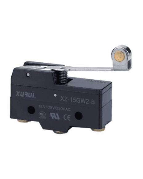 Microsuiche Con Pala Larga De Rodillo 3 Pines Spdt 15A 125Vac XZ15GW2