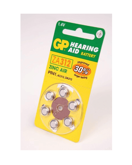Pila Tipo Botón De 1.4V 125mAh Para Equipos Auditivos ZA312